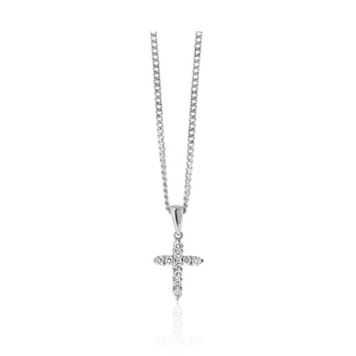 Yellow Gold Diamond Cross