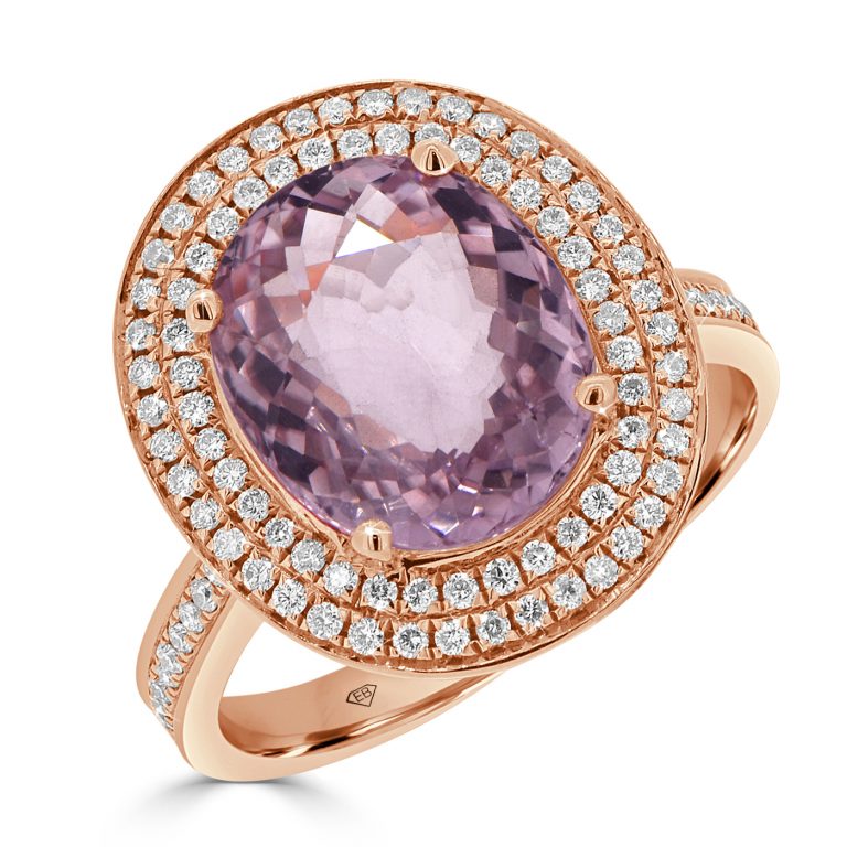 Rose Gold Oval Morganite RingsMorganite Rings
