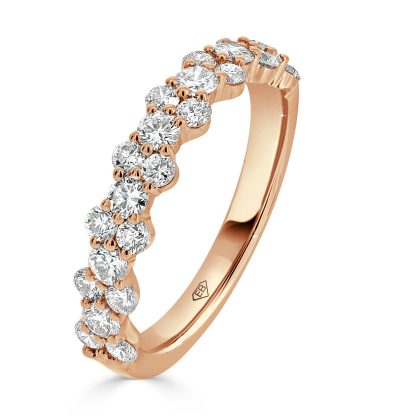 Round Diamond Wedding Band