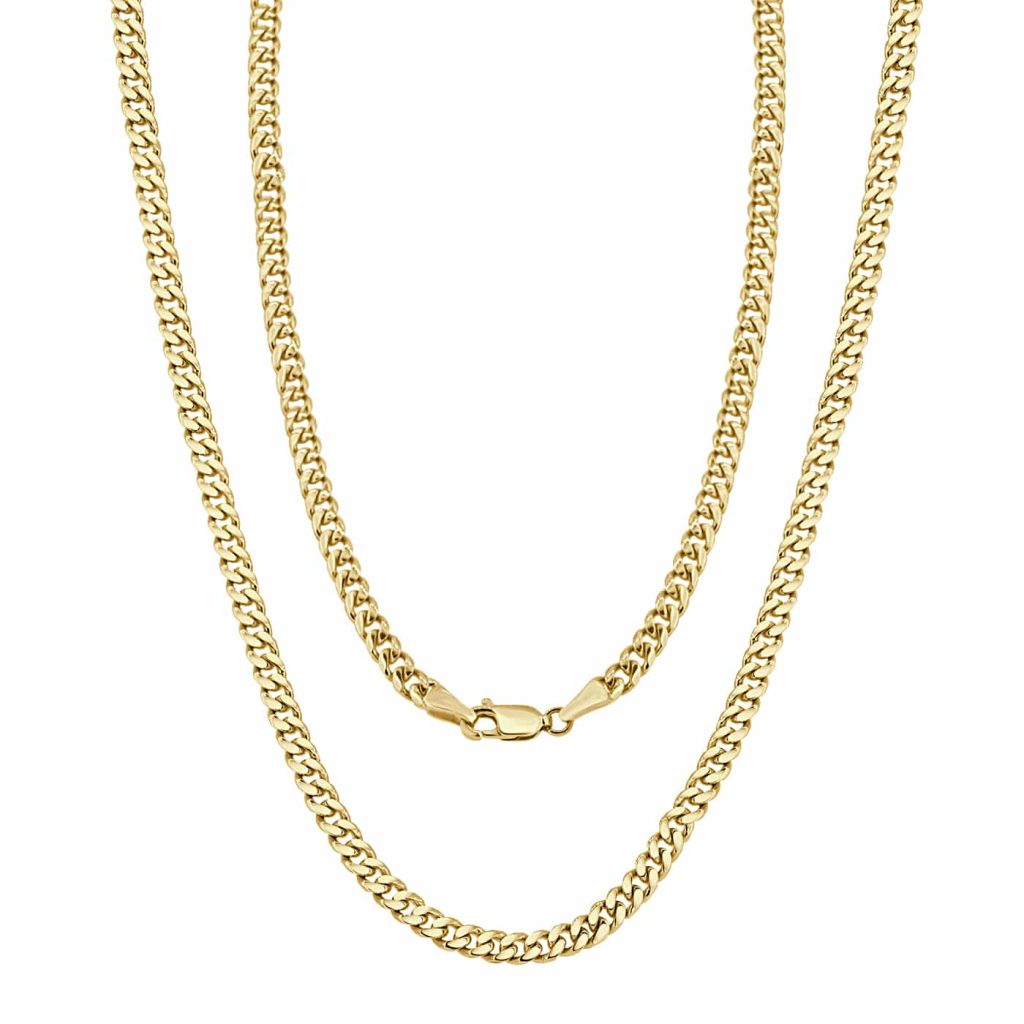 18Kt Curb Link Thick Chain 24 Gr