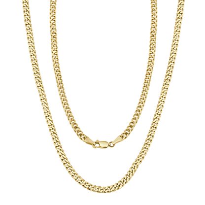 18Kt Curb Link Thick Chain 24 Gr