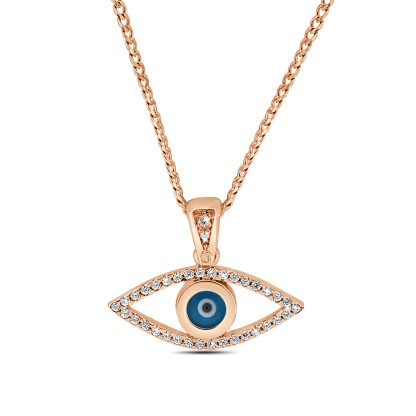 Evil Eye Cubic Zerconia Pendant