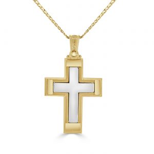 Two Tone Matte Edge Cross