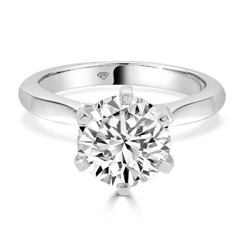 Round Cut Diamond Solitaire 3.00 Ct