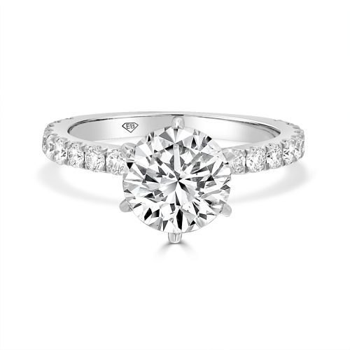 Round Cut Diamond Engagement Ring