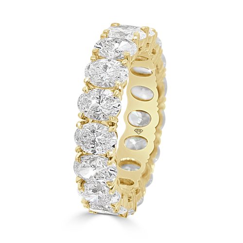 Lab Diamond Eternity Ring in 18kt Yellow Gold