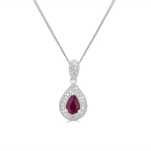Ruby and Diamond Pendant
