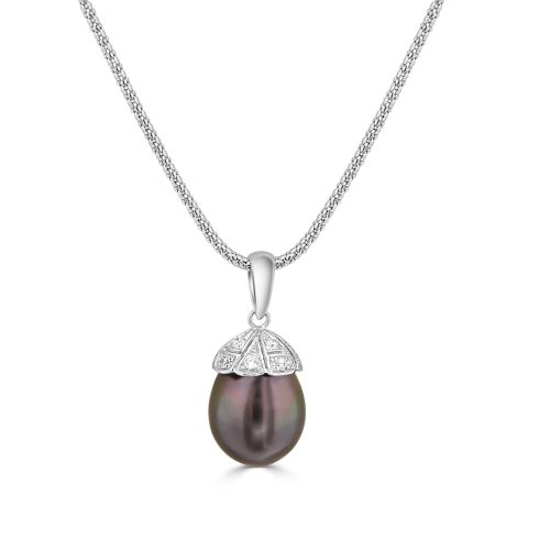 South Sea Pearl and Diamond Pendant