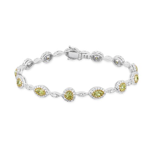 Yellow Diamond Tennis Bracelet Natural Diamond Elegance