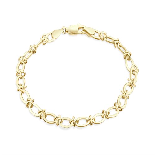 9ct Gold Bracelet Classic Chain in Polished Yellow Gold