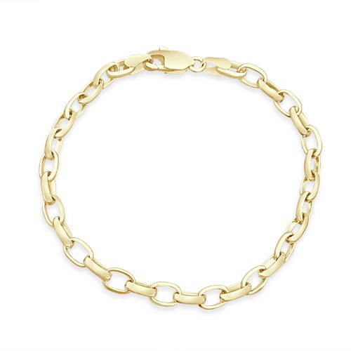 Gold Chain Bracelet, 9ct Your Everyday Signature in Yellow Gold