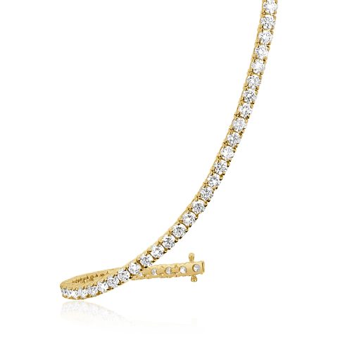 Diamond Tennis Bracelet in Yellow Gold A Timeless Classic