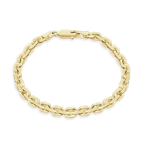 9ct Gold Chain Bracelet Yellow Gold Style, Everyday Strength