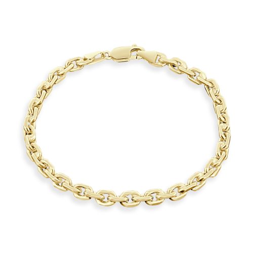 Chain Bracelet Men 9ct Yellow Gold Strength in Every Link