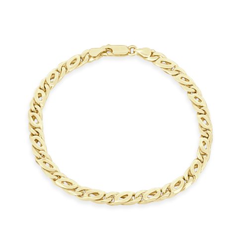 18ct Gold Bracelet for Men Bold Elegance in Yellow Gold