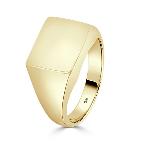 Signet Ring Men Classic 9ct Yellow Gold Statement Piece