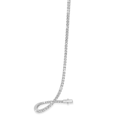 Lab Diamond Tennis Bracelet 18kt White Gold, Modern Brilliance