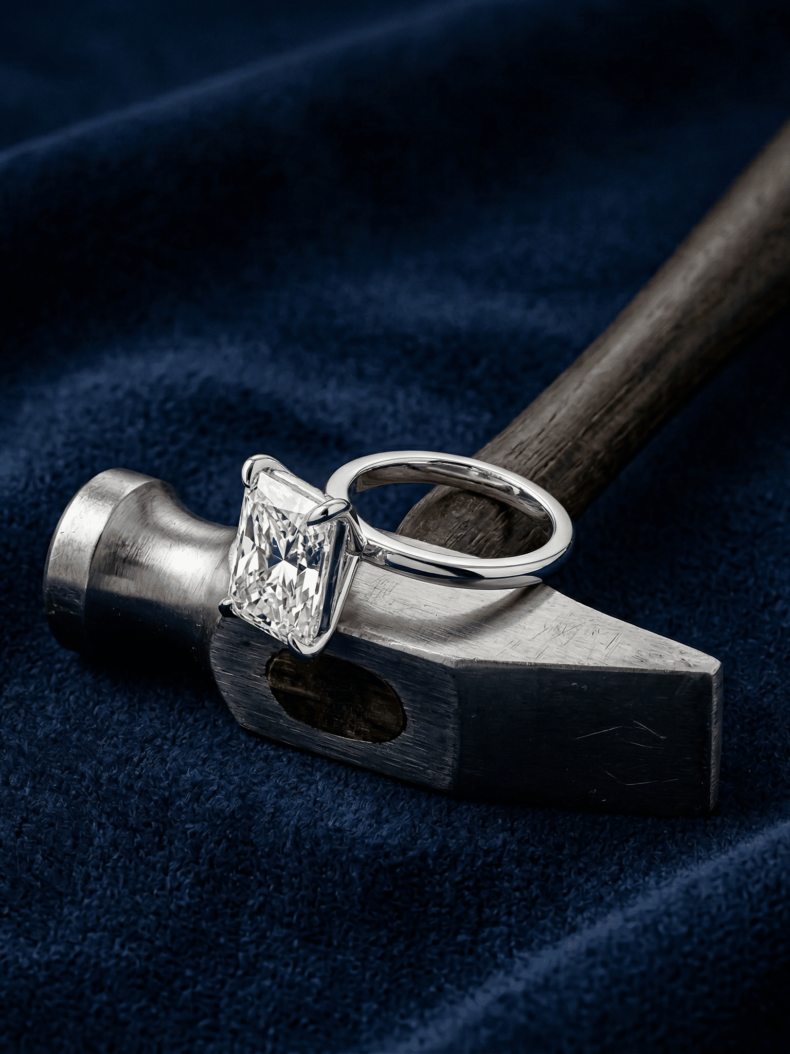 Lab Diamond Pear Cut Engagement Ring 3.4…