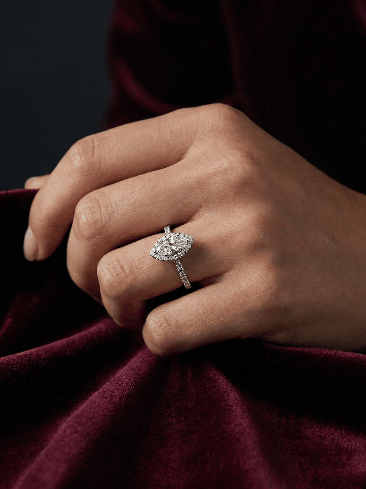 Radiant Cut Double Halo Engagement Ring