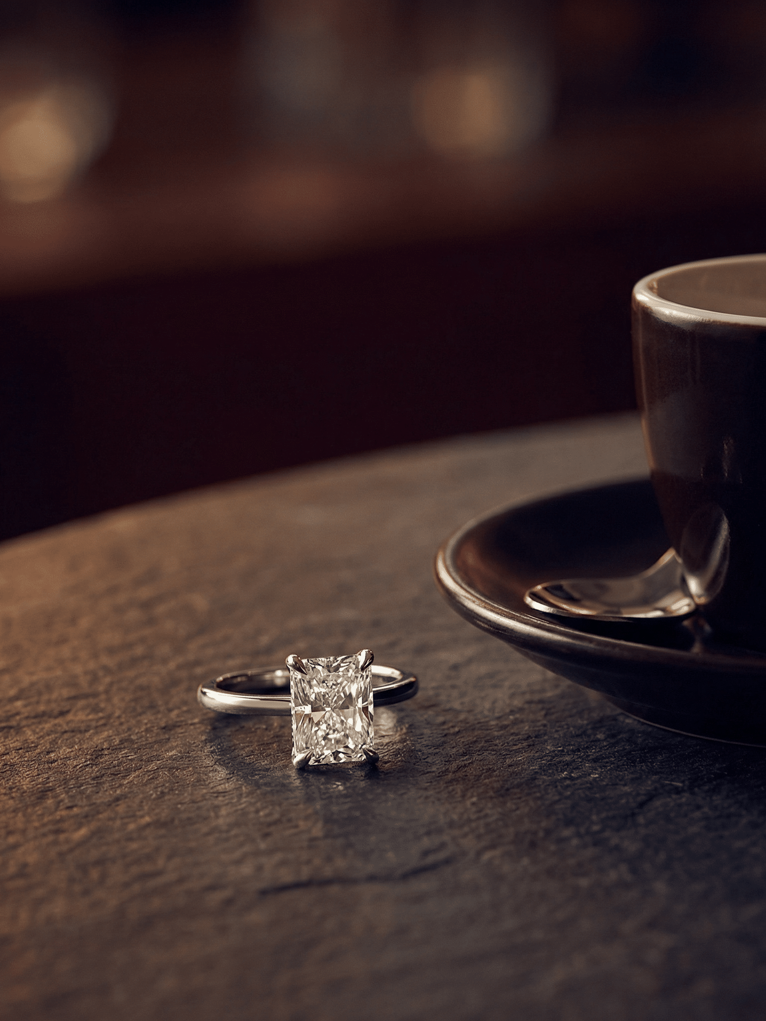 Elegant Marquise Cut Lab Diamond Engagem…