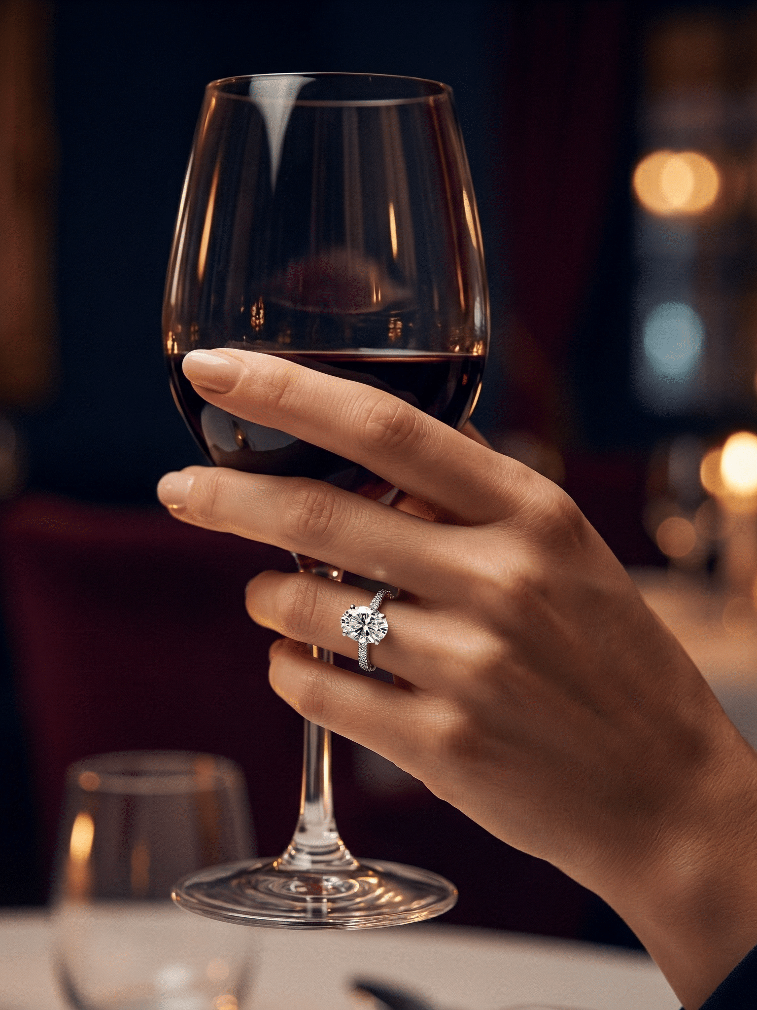 Blue Lab-Grown Diamond Ring Lab Diamond …