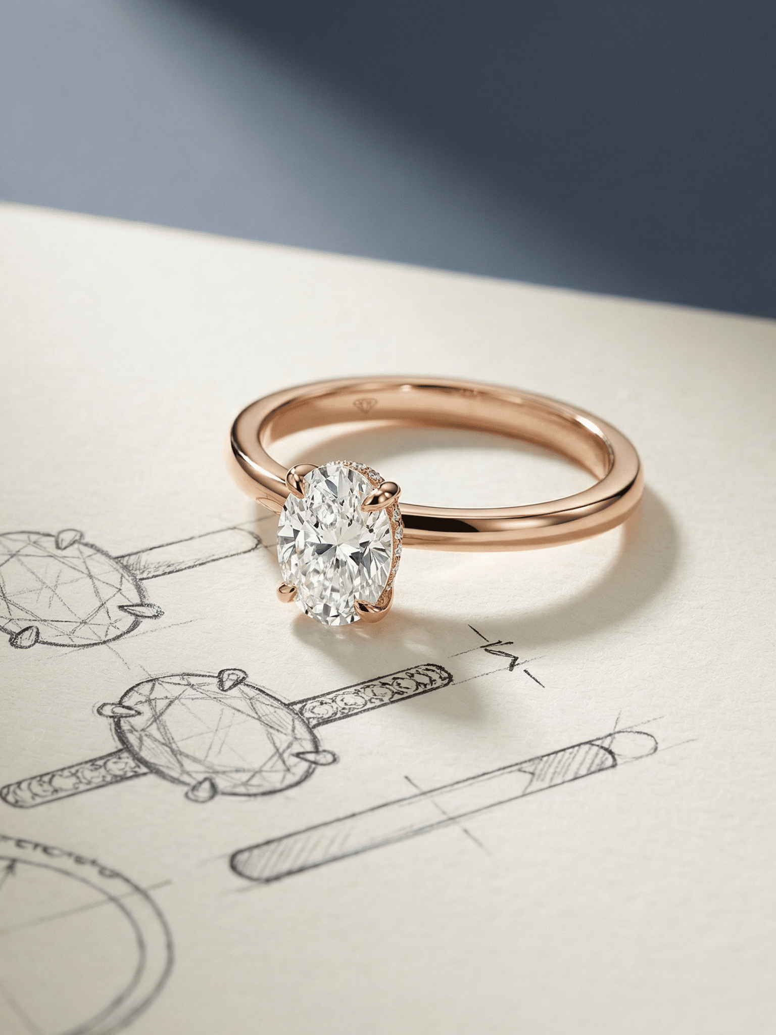 Six Claws Round Solitaire 1.01 Ct