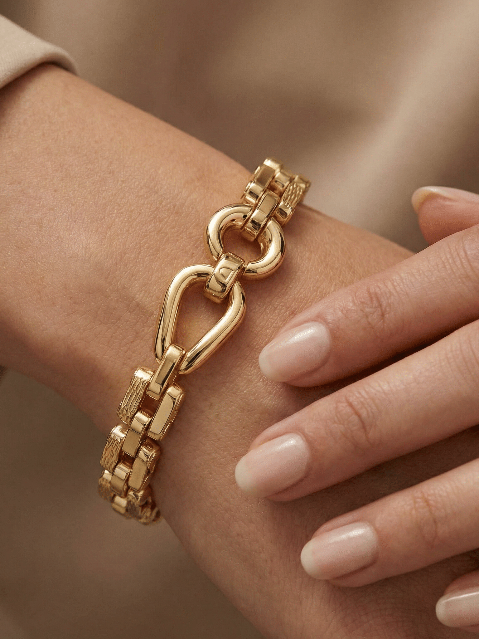 Gold Chain Bracelet 9ct Yellow Gold Ever…
