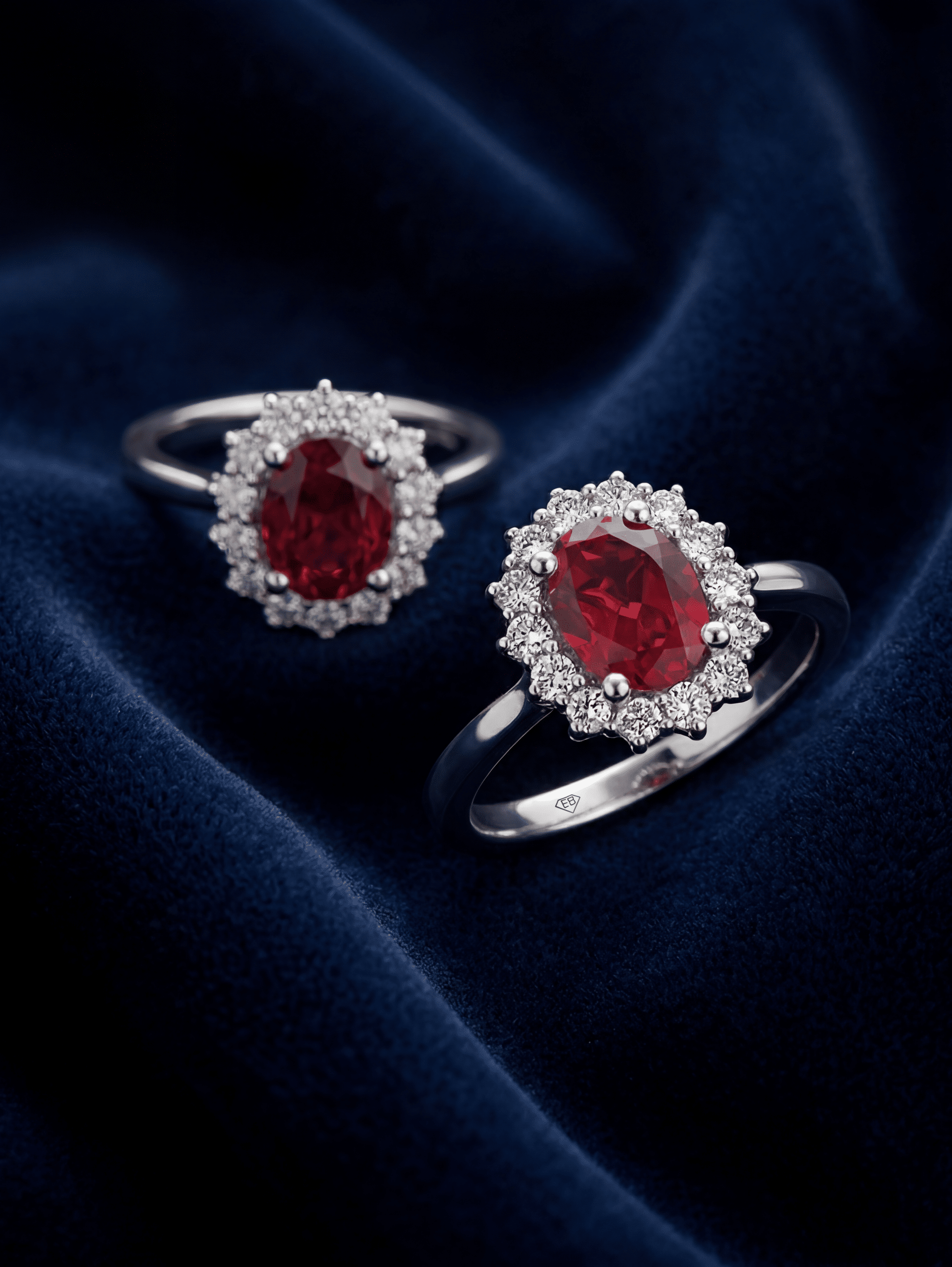 Pear Shaped Ruby Pendant with Diamond Ha…