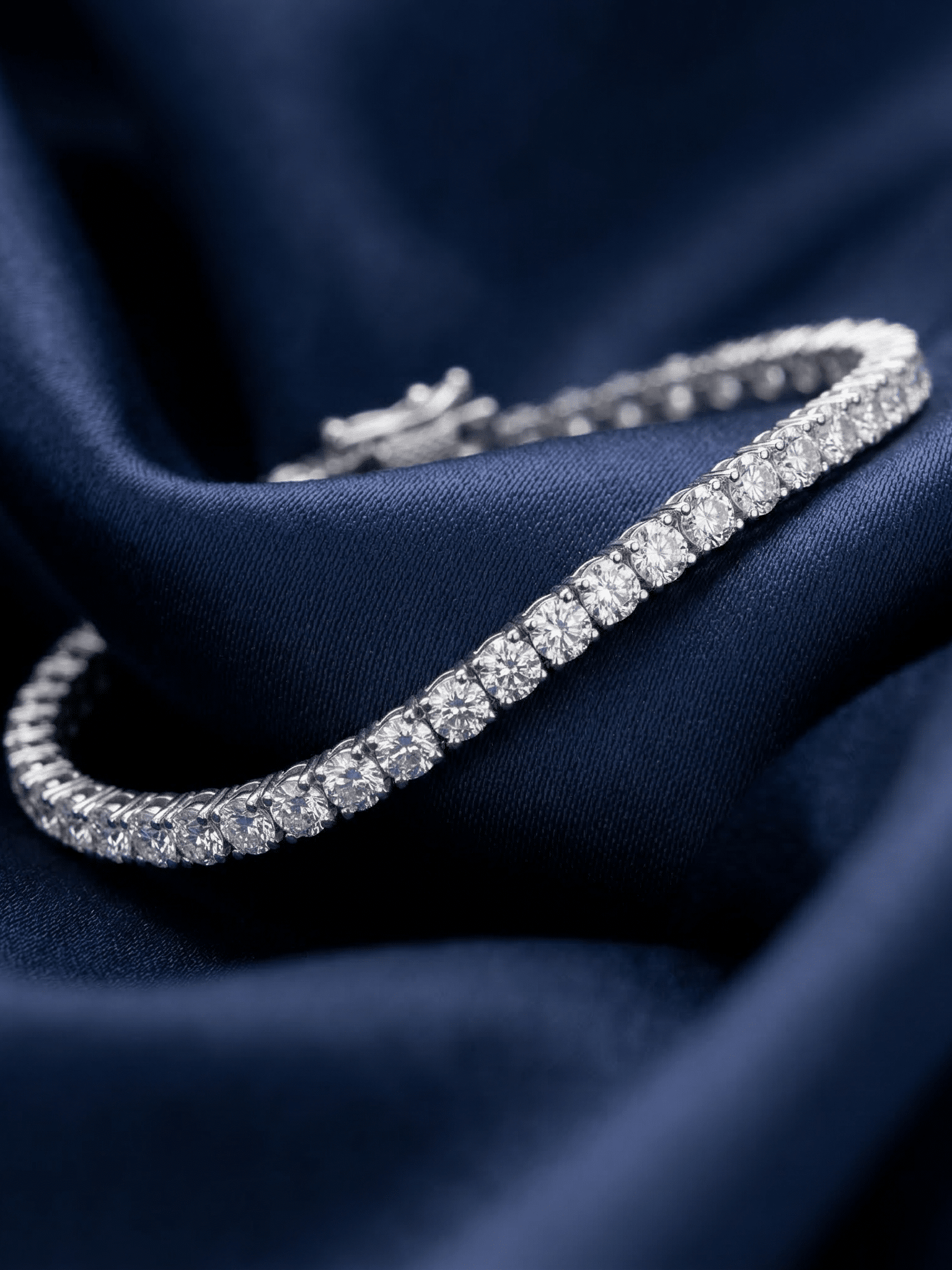 Lab Diamond Tennis Bracelet 3.6 Ct in 18…