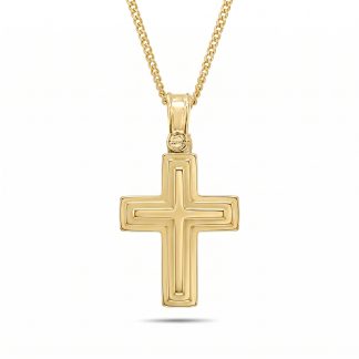 Triple Layer Gold CrossTriple Layer Gold Cross