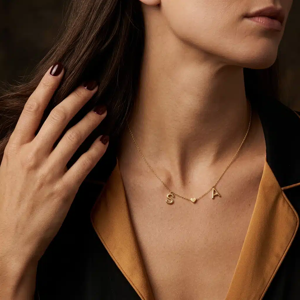 2 Letters & a Charm Necklace