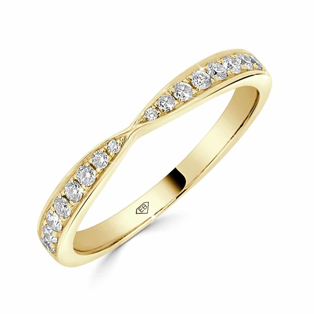 Pinched Diamond Grain Band