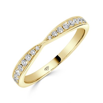 Pinched Diamond Grain Band