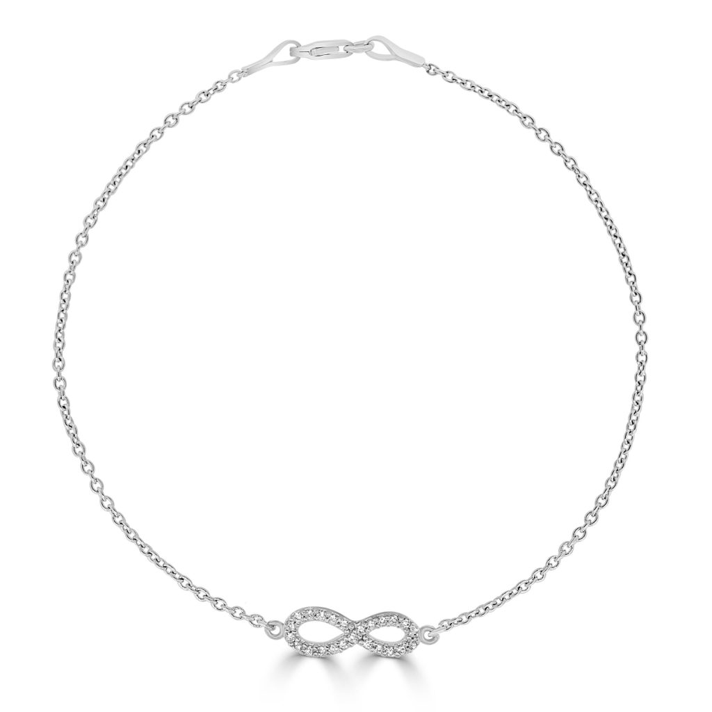 Infinity Bracelet with Diamonds
