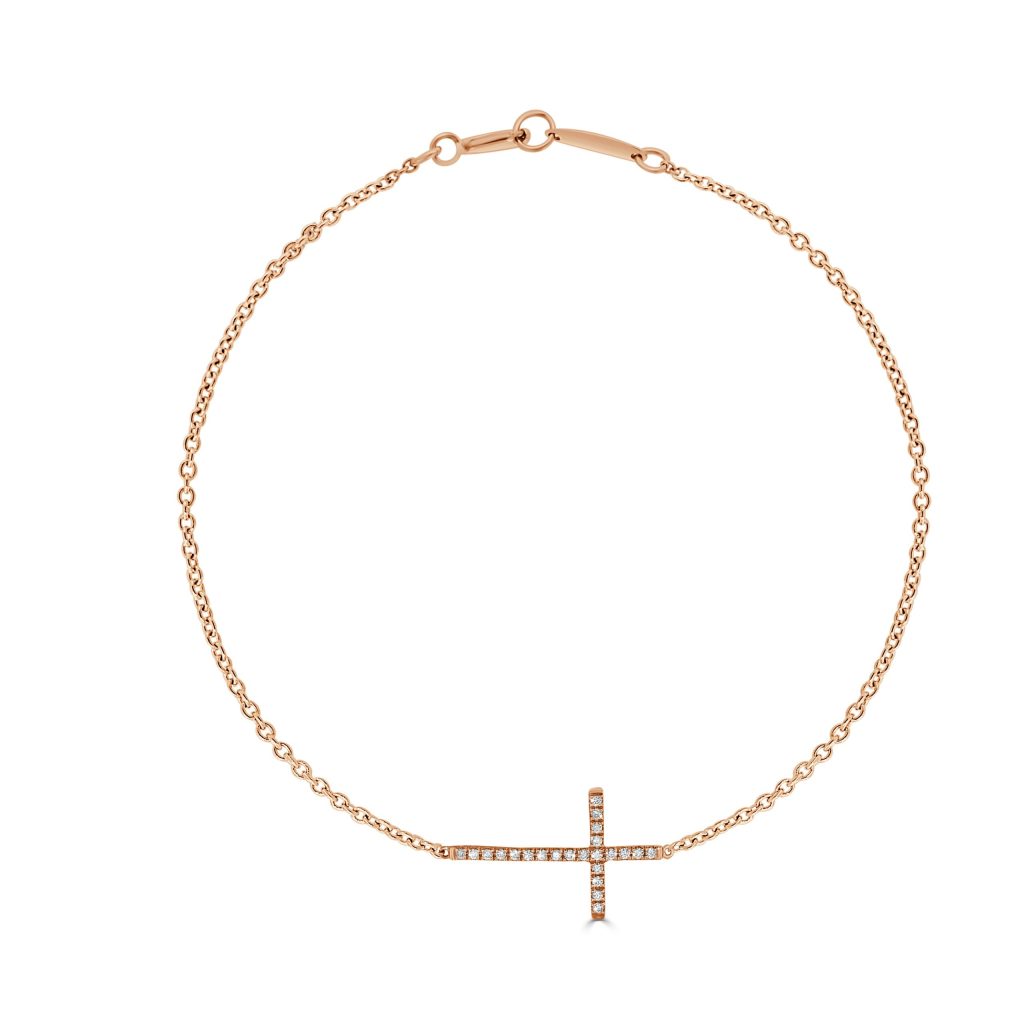 Diamond Cross Bracelet
