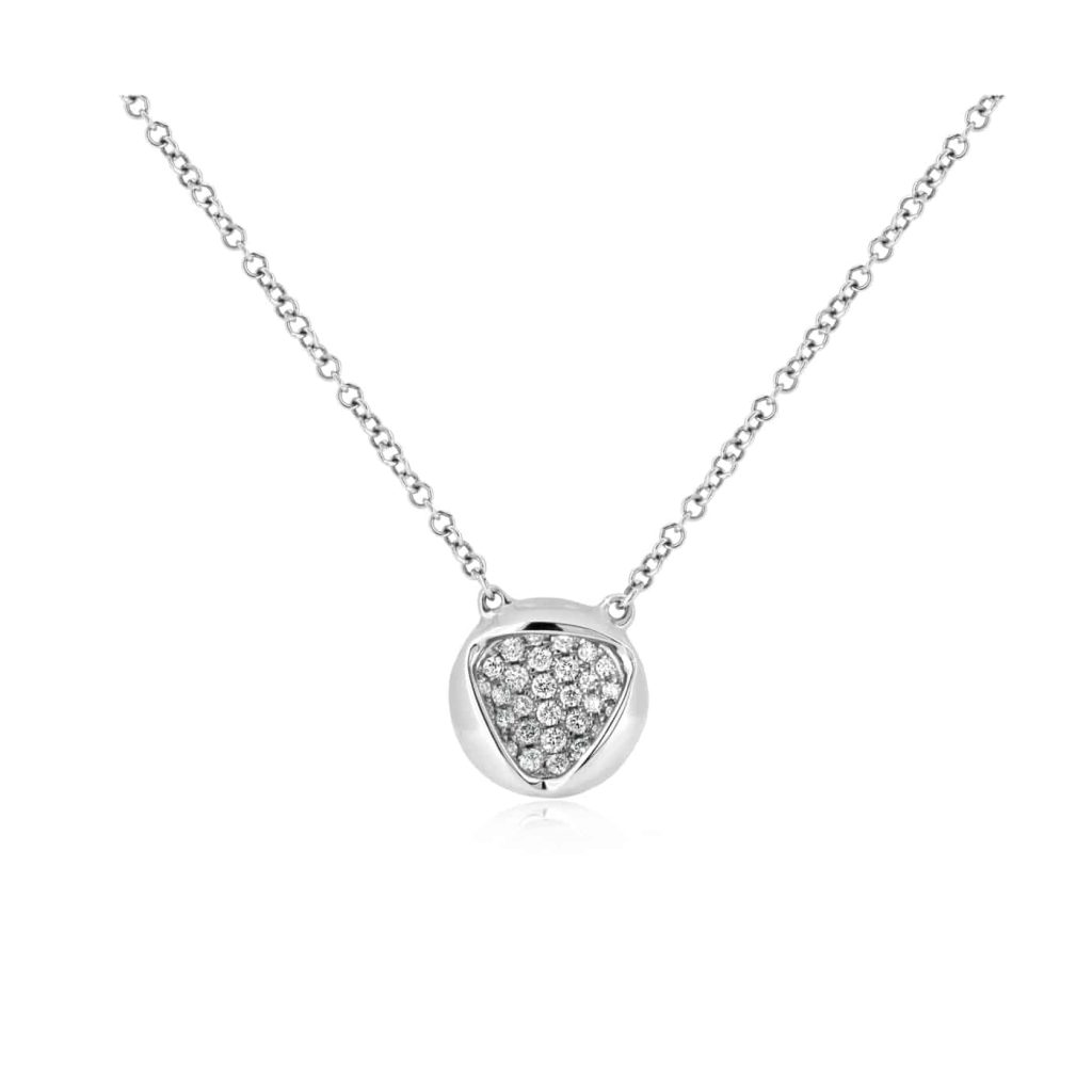Diamond pendant necklace gold