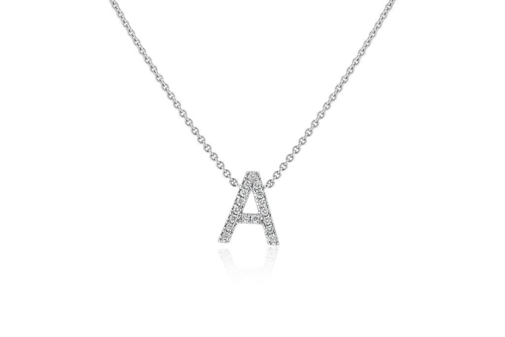 Round Diamond A Pendant