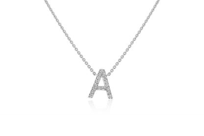 Round Diamond A Pendant