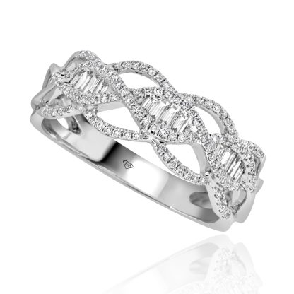 Baguette and Round Diamond Ring