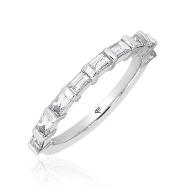 Baguette Diamond RingBaguette Diamond Wedding Band in Gold