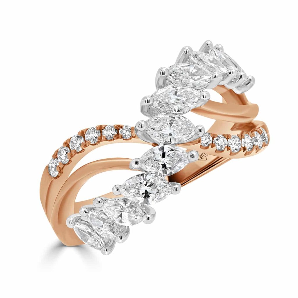 Marquise and Round Dress Ring