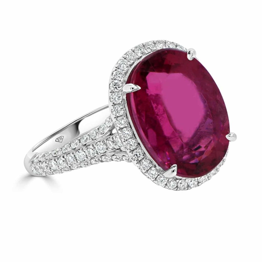 Rubellite and Diamond Dress Ring