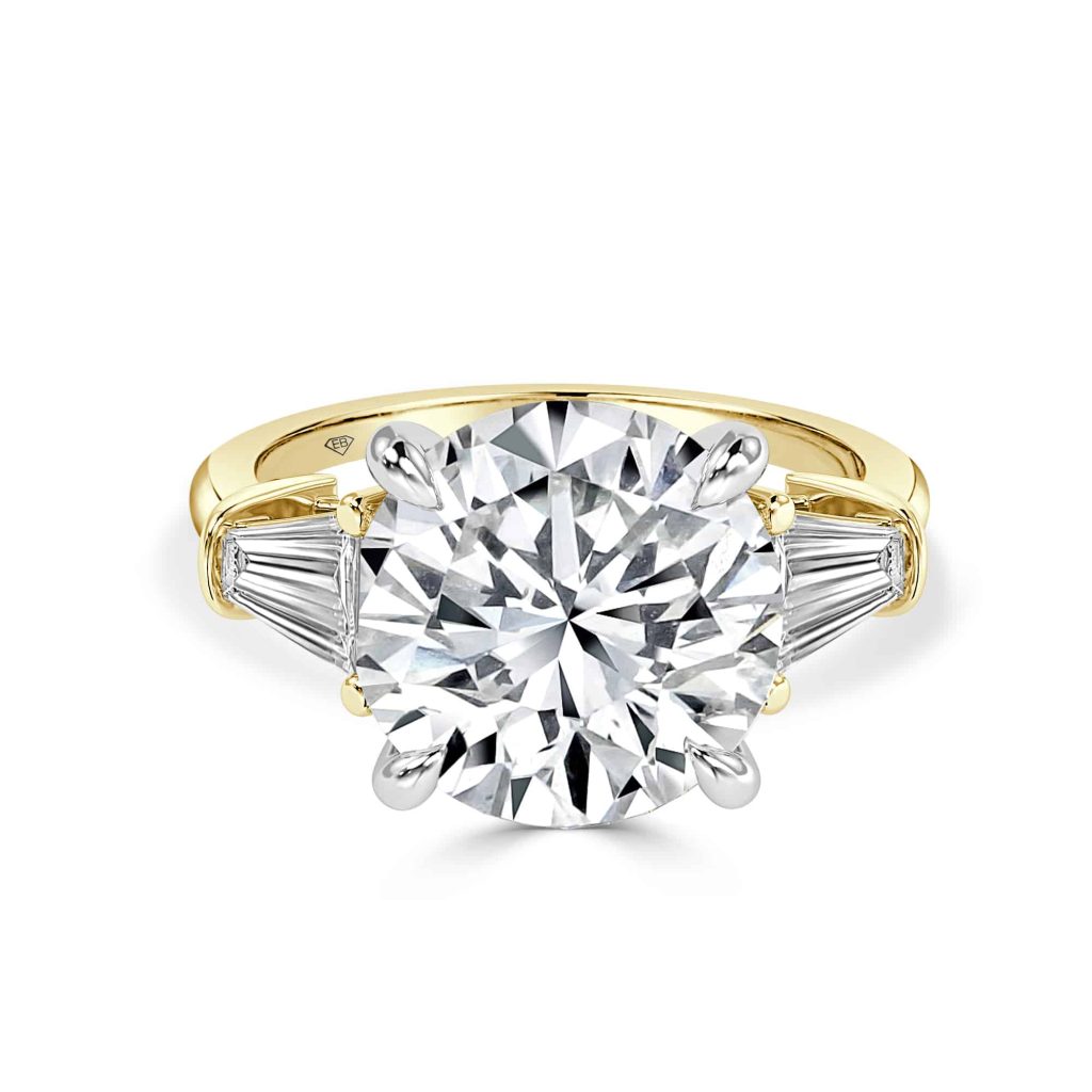Round Diamond Engagement Ring Trilogy