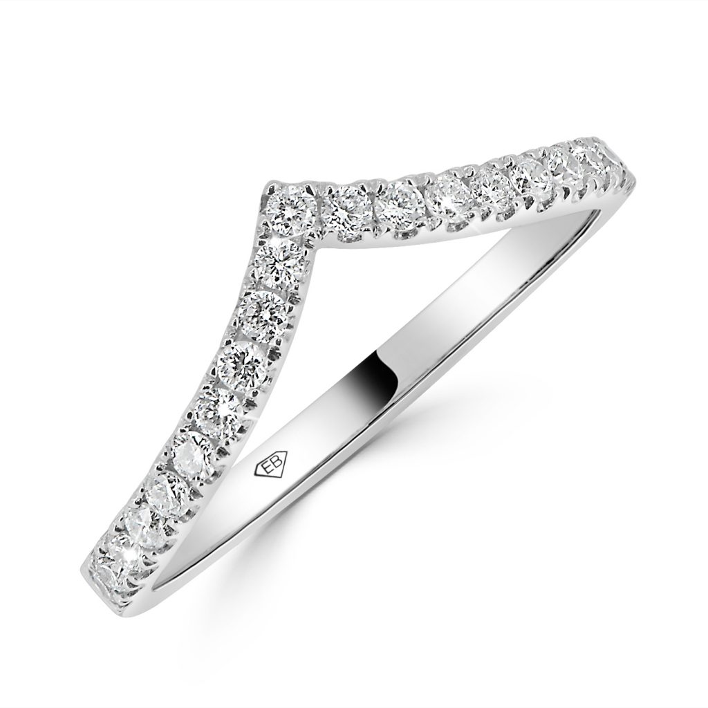 Round Diamond Wedding Band