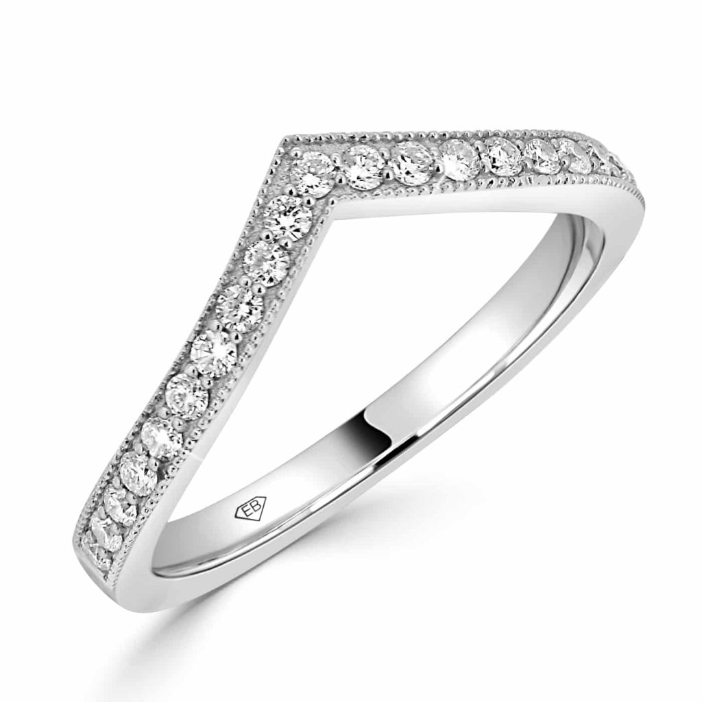 Round Diamond Wedding Band