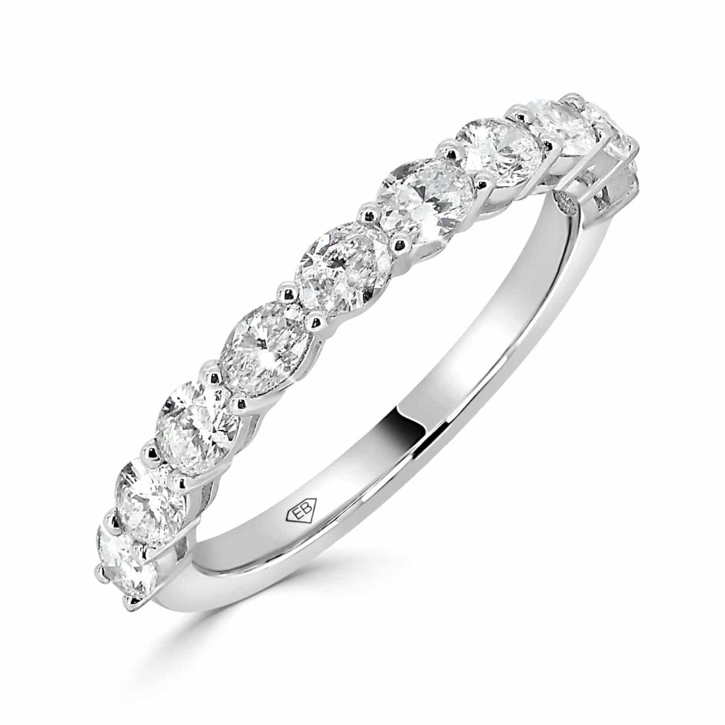 Round Diamond Wedding Band