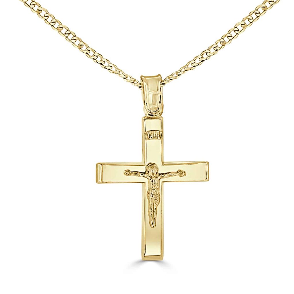 Yellow Gold Crucifix Pendant