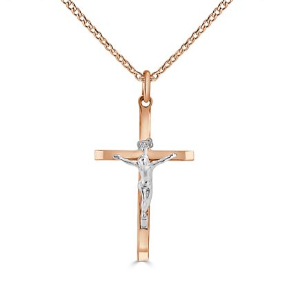 Two Tone Gold Orthodox Cross