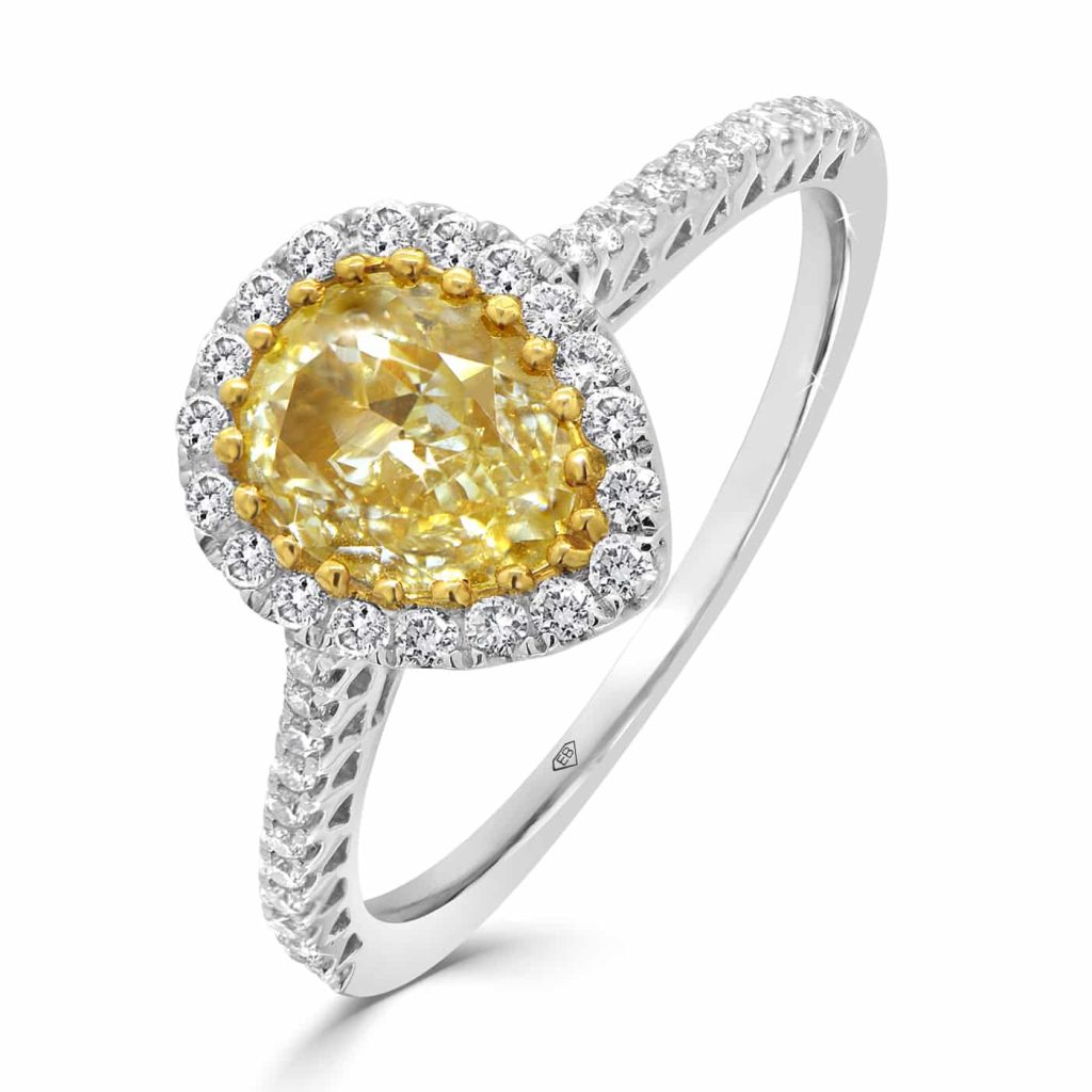 yellow diamond engagement ring