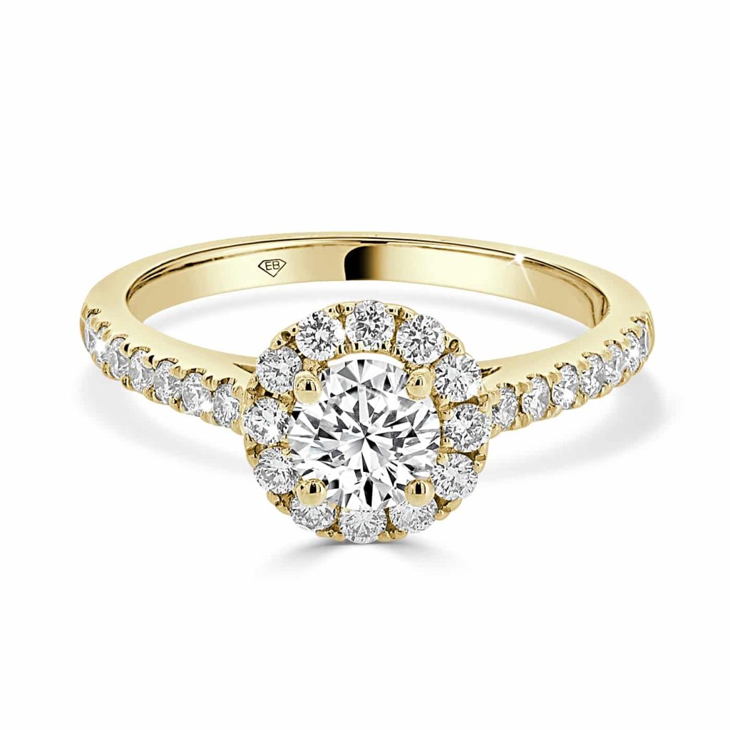 Round Diamond Ring with Halo